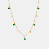 Green Droplets Neckchain