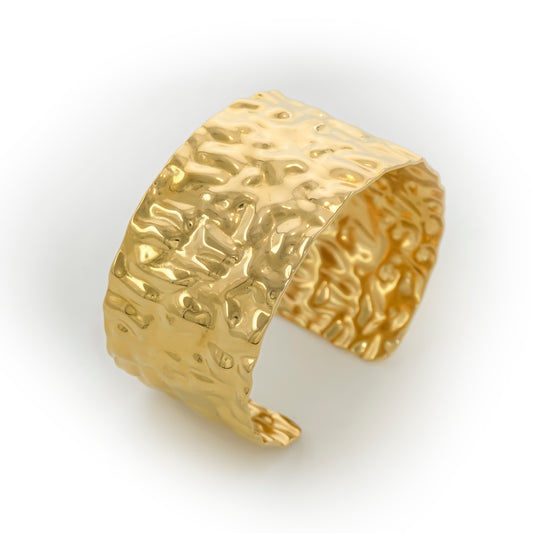 Bold Hammered Cuff
