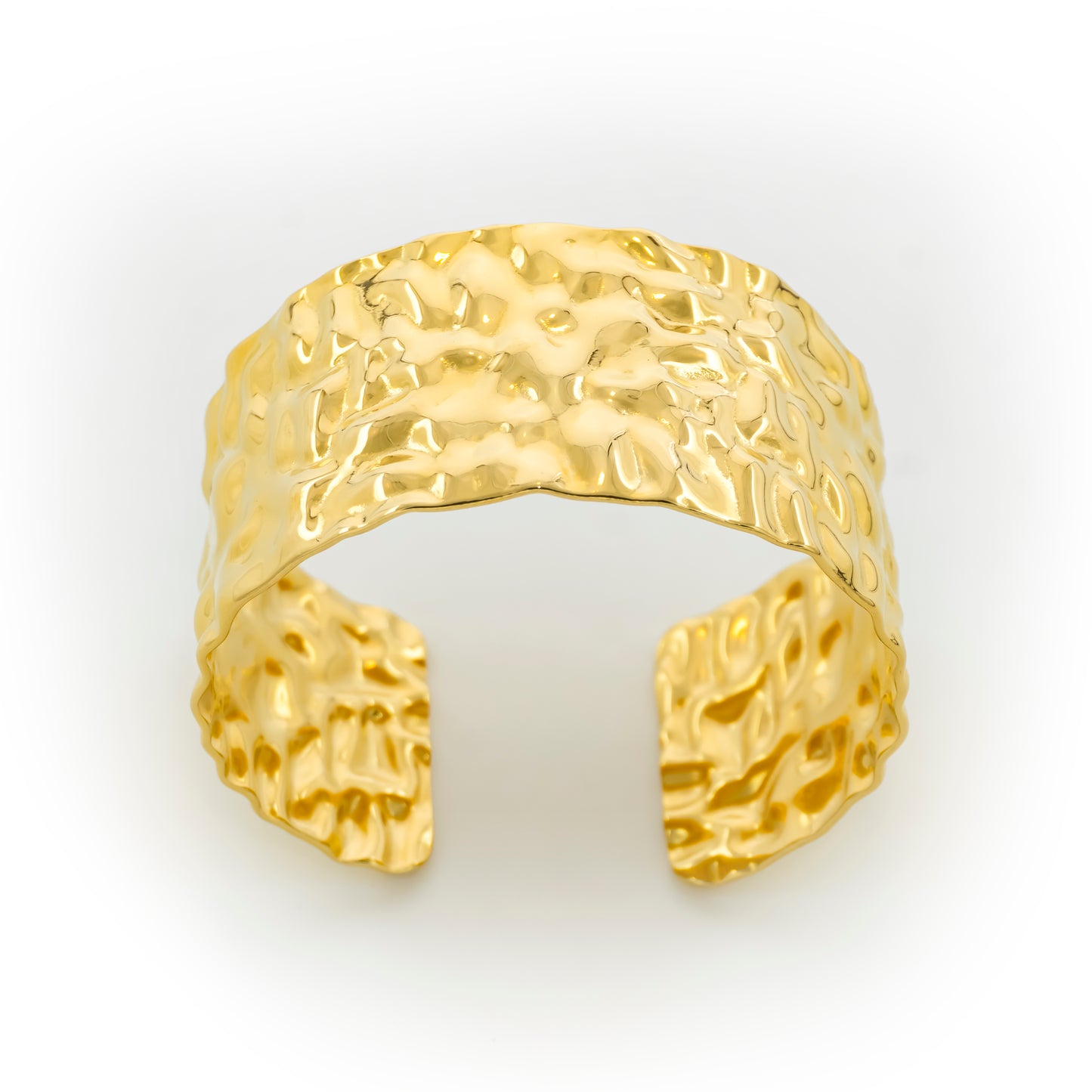 Bold Hammered Cuff