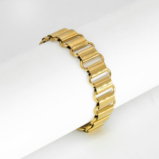 Gold Plated Entwined Bracelet