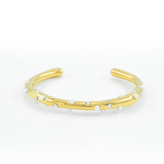 Gold Plated Pebble Glow Bracelet