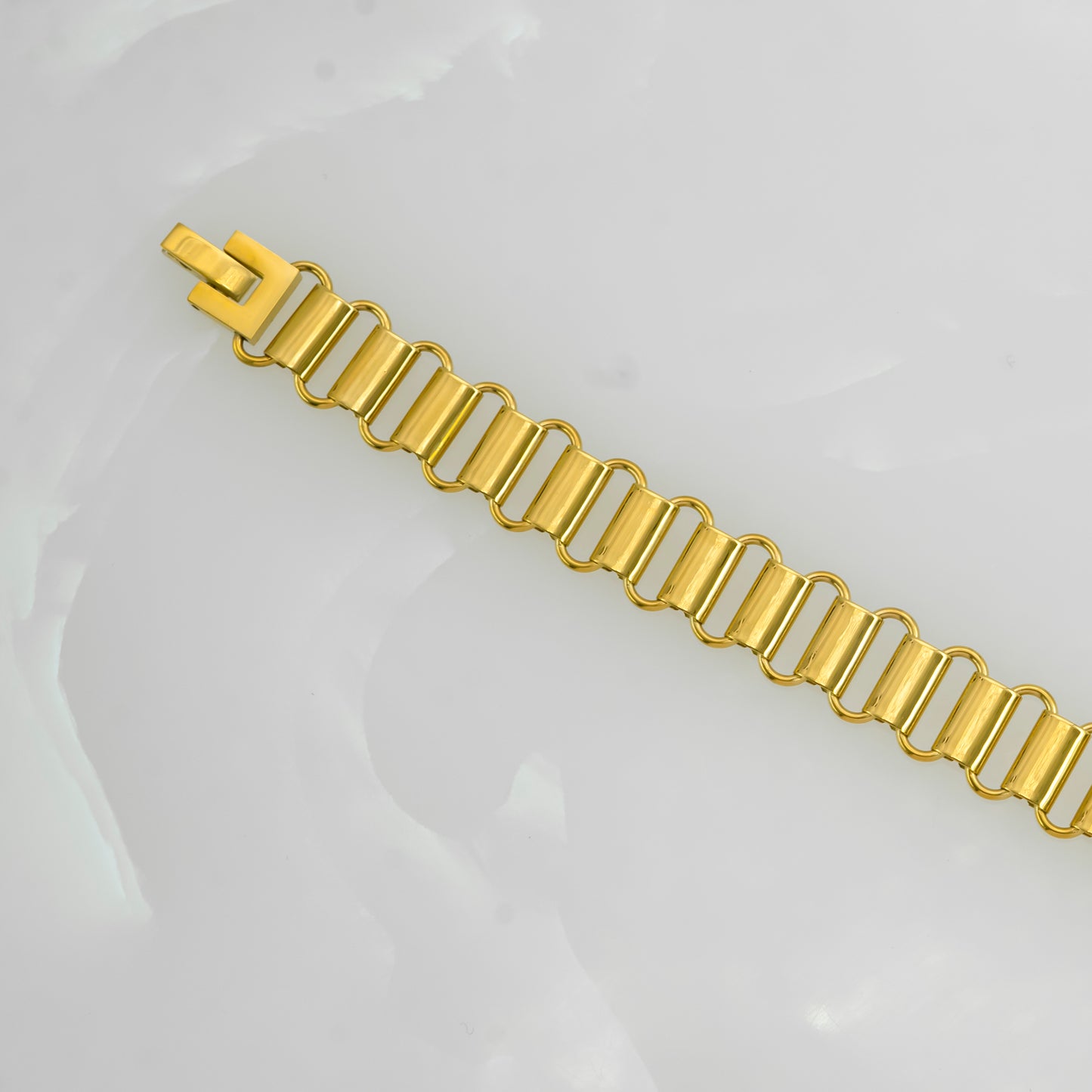 Gold Plated Entwined Bracelet