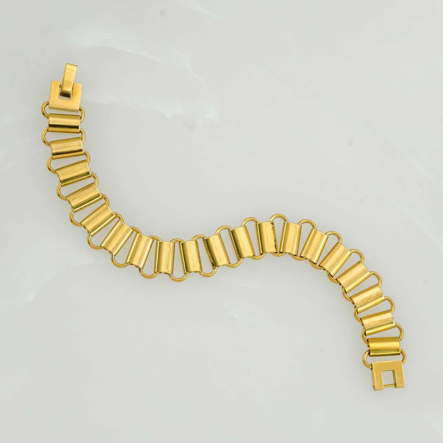 Gold Plated Entwined Bracelet