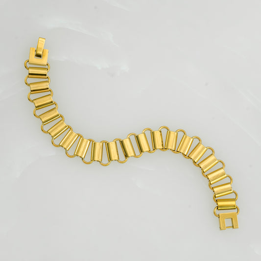 Gold Plated Entwined Bracelet