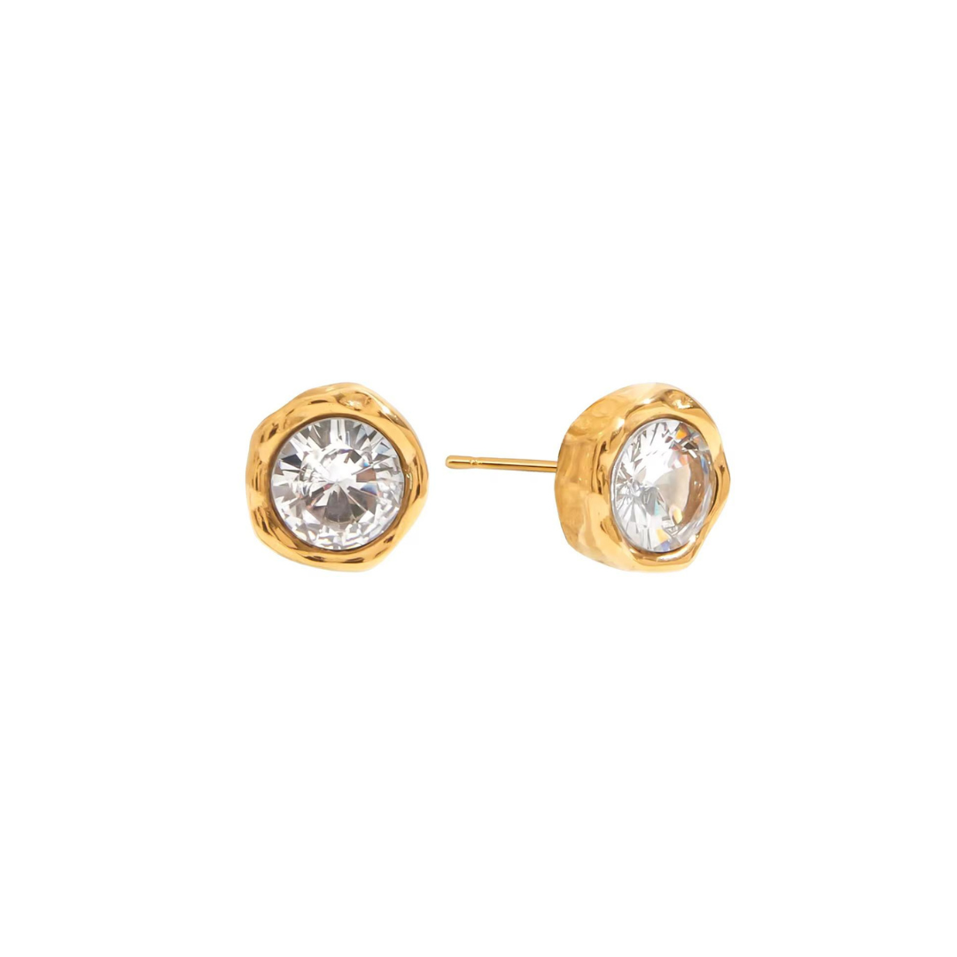 Round Zirconia Studs