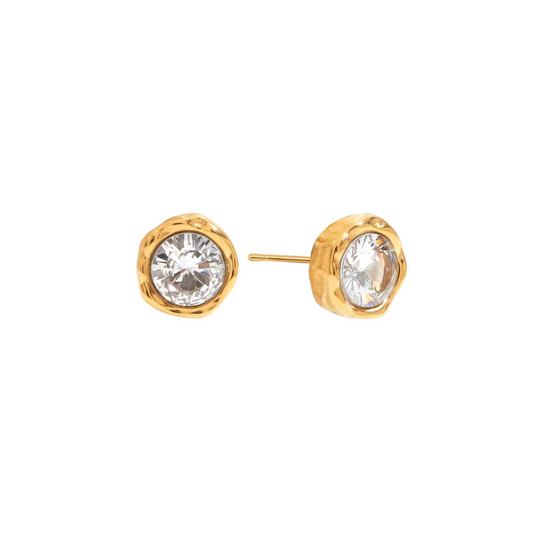 Round Zirconia Studs
