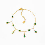Green Tinkle Toes Anklet