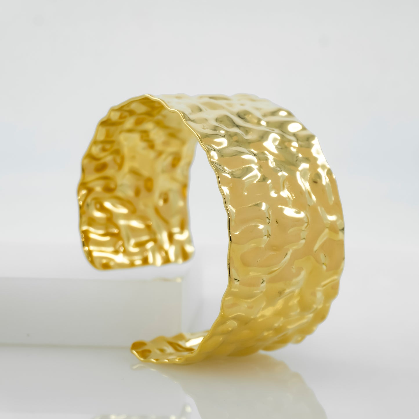 Bold Hammered Cuff