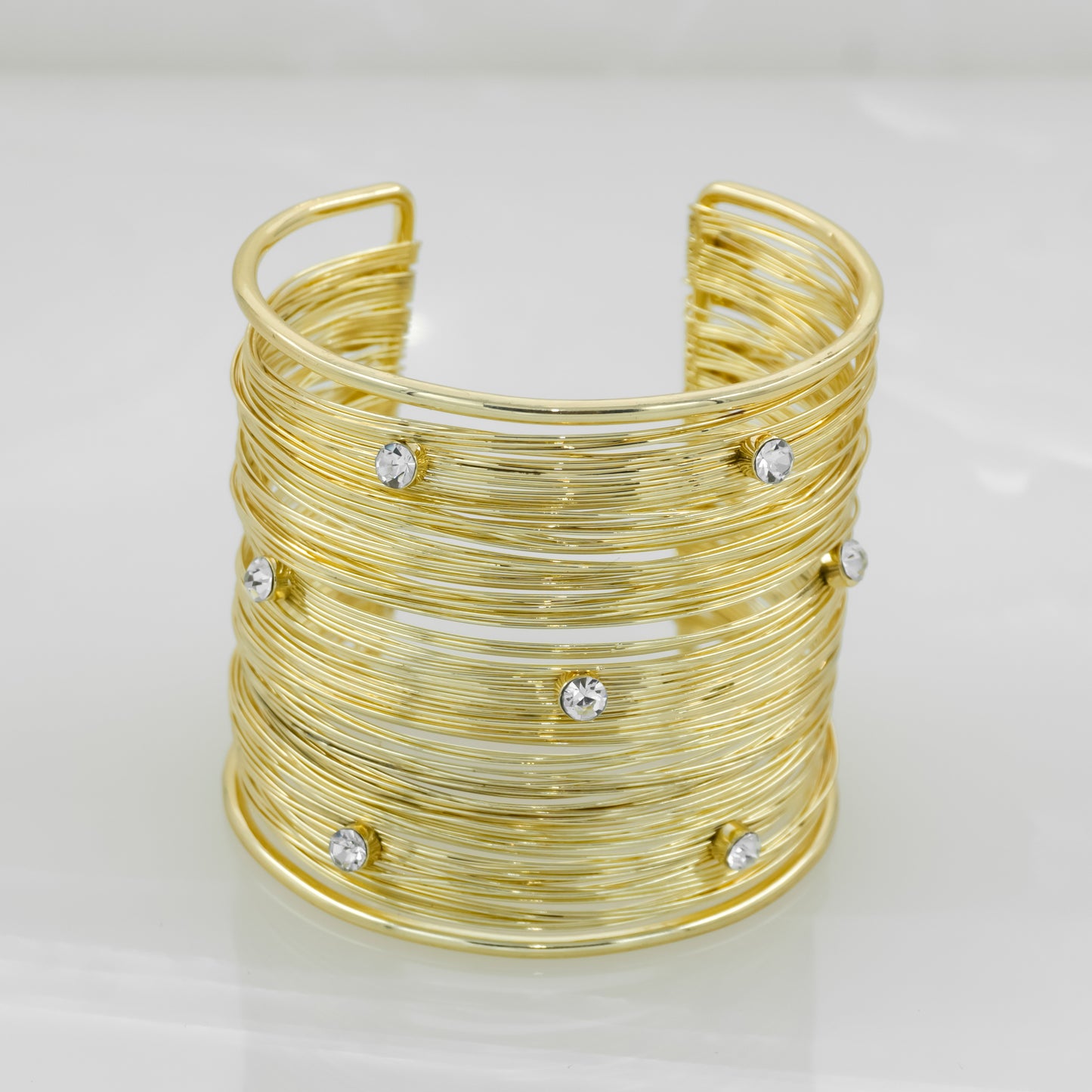 Chunky Gold Wire Studded