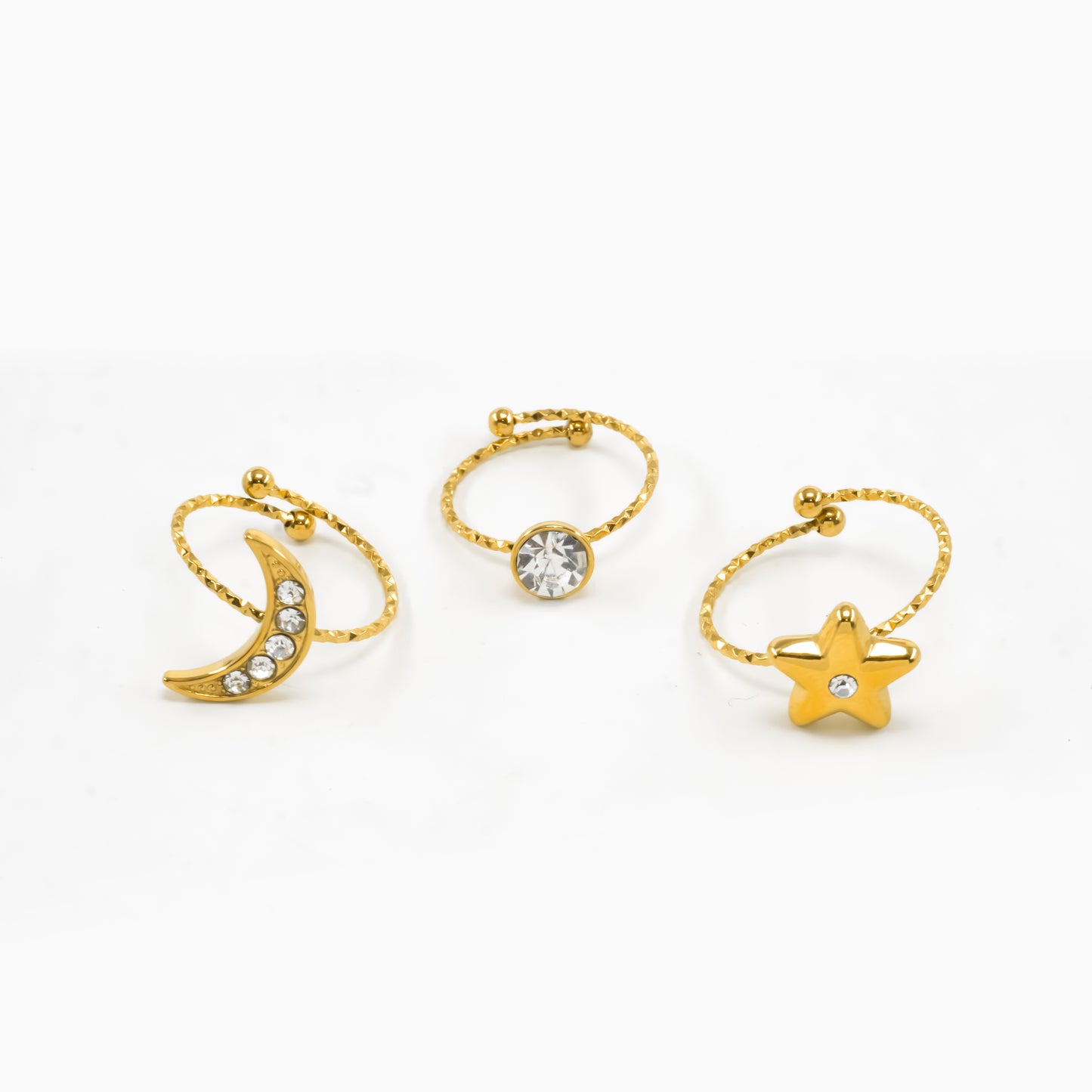 Sun Moon Star Ring