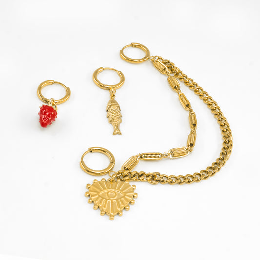 Gold Plated Duo Luxe Climber Set