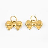 Gold Plated Bow Earrings