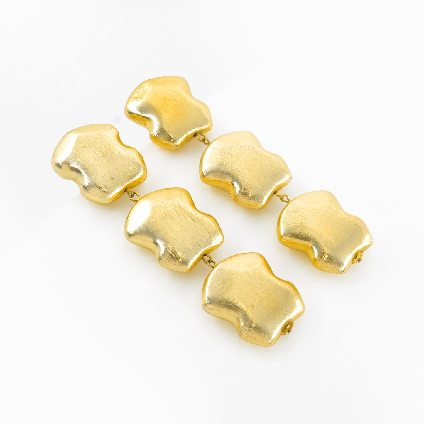 Gold Plated Irregular Long Danglers