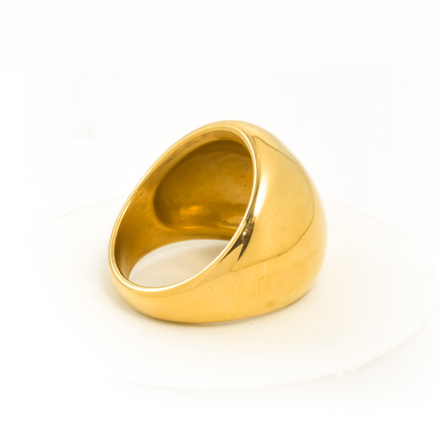 Gold Plated Cocktail Dome Ring