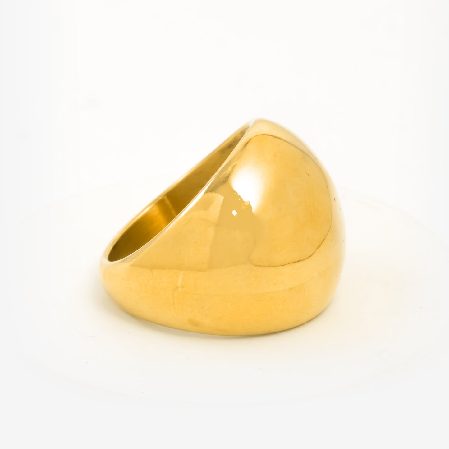 Gold Plated Cocktail Dome Ring