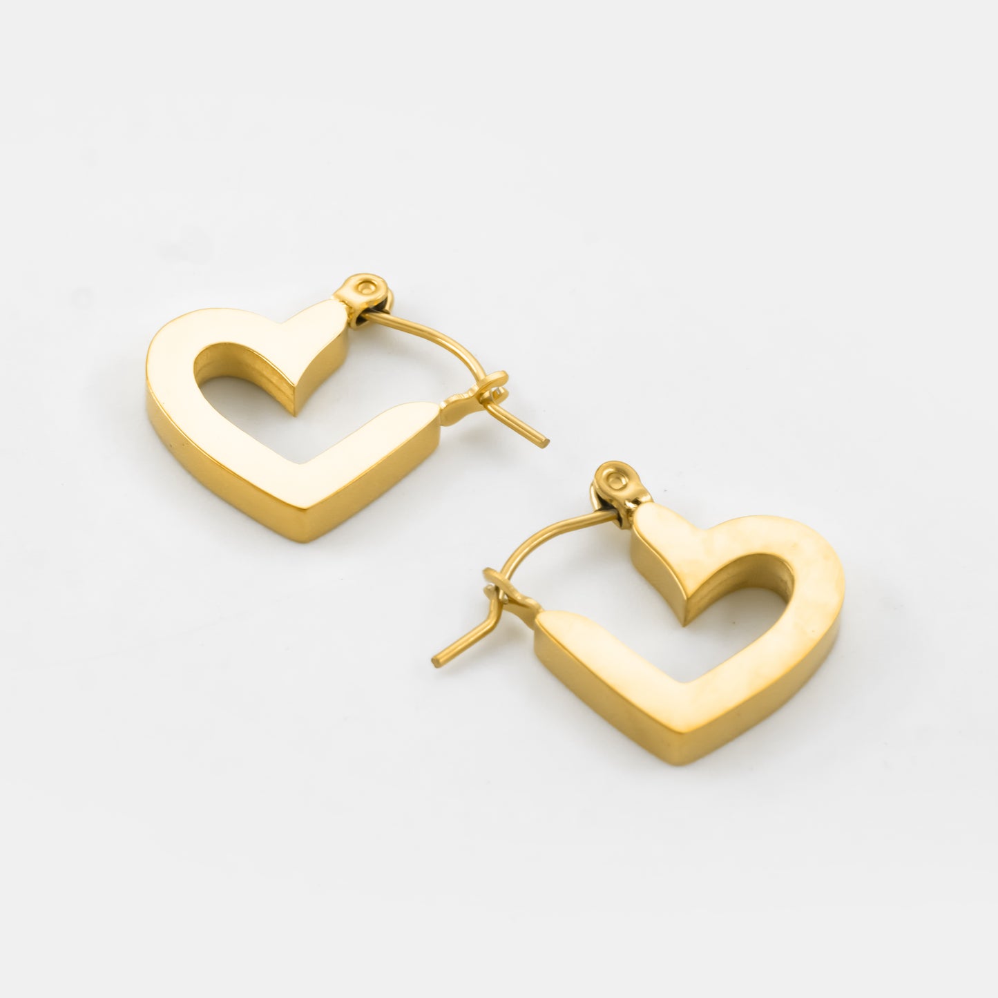Gold Plated Heart & Seek Earrings