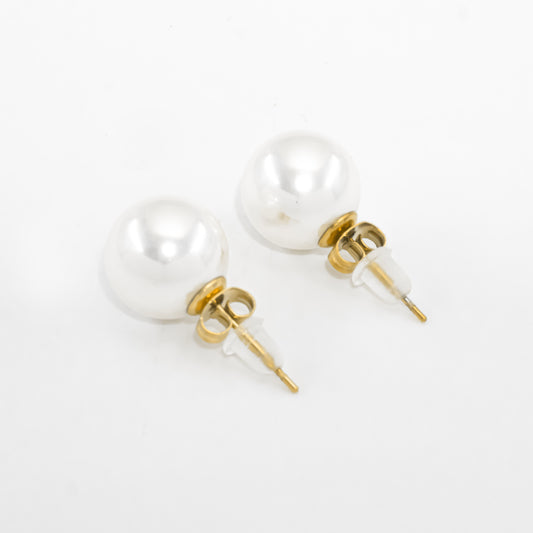 Gold Plated Freshwater Pearl Studs