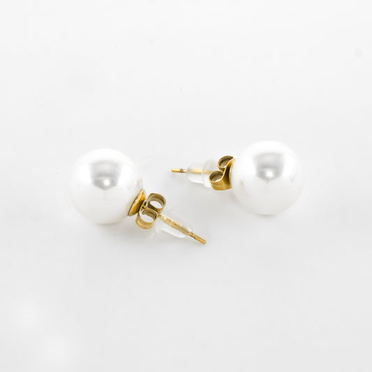Gold Plated Freshwater Pearl Studs