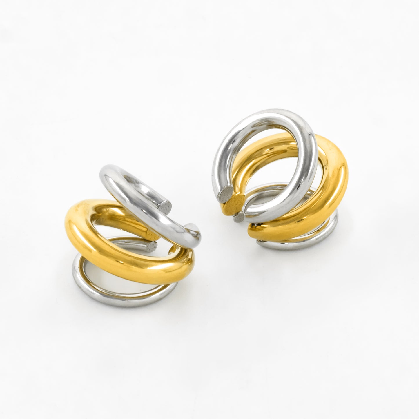 Gold & Silver Mix EarCuff