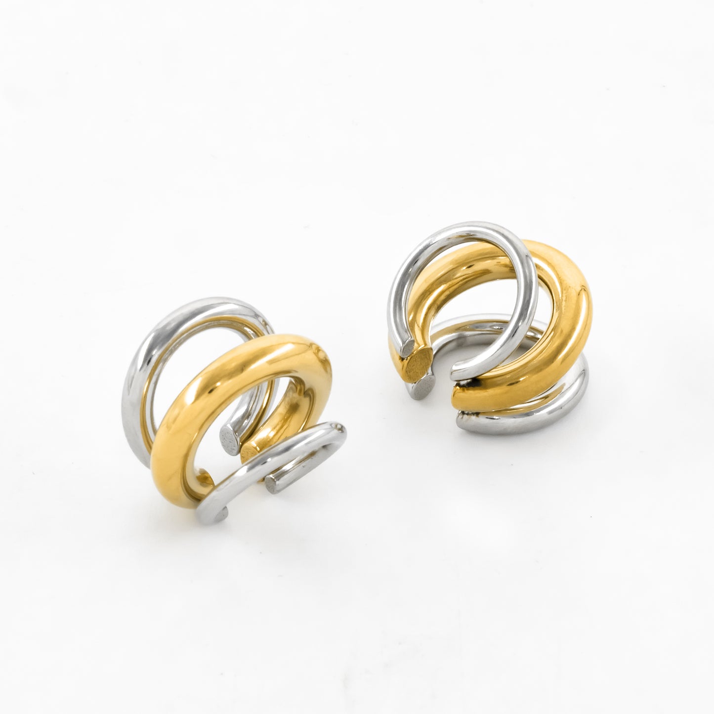 Gold & Silver Mix EarCuff