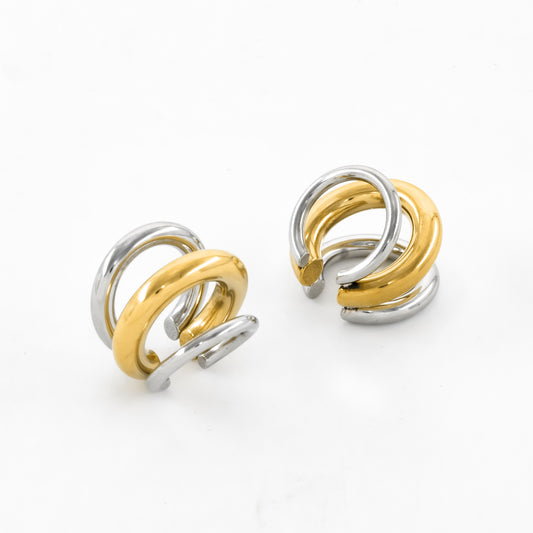 Gold & Silver Mix EarCuff