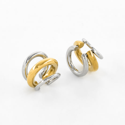 Gold & Silver Mix EarCuff