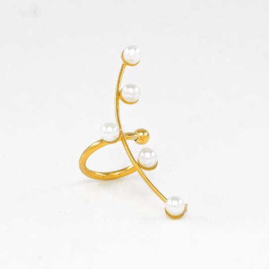 Pearl Studded Climber EarCuff