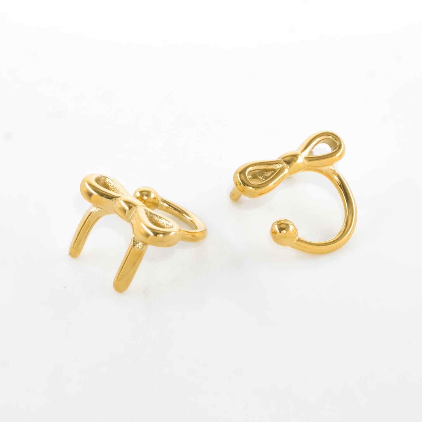 Gold Plated Bella Bow EarCuffs