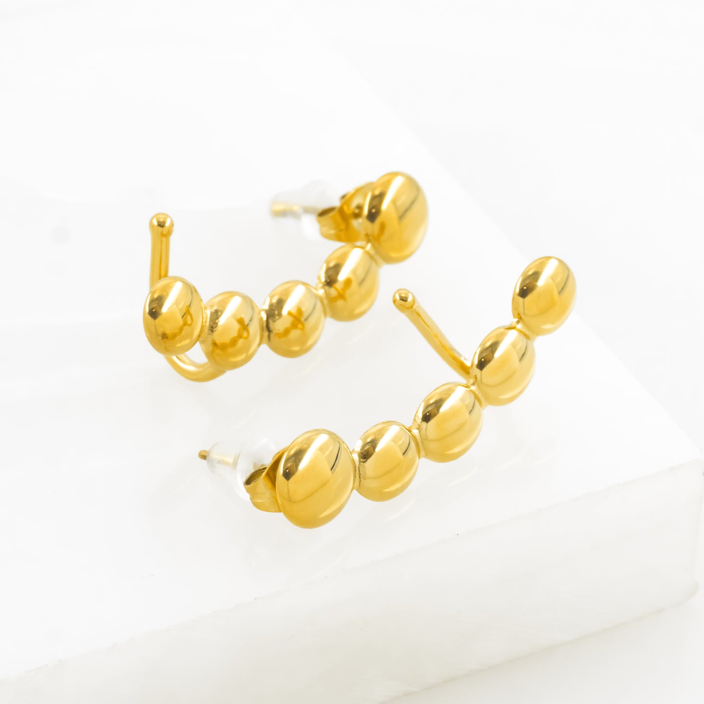 Golden Orbit Ear Climbers