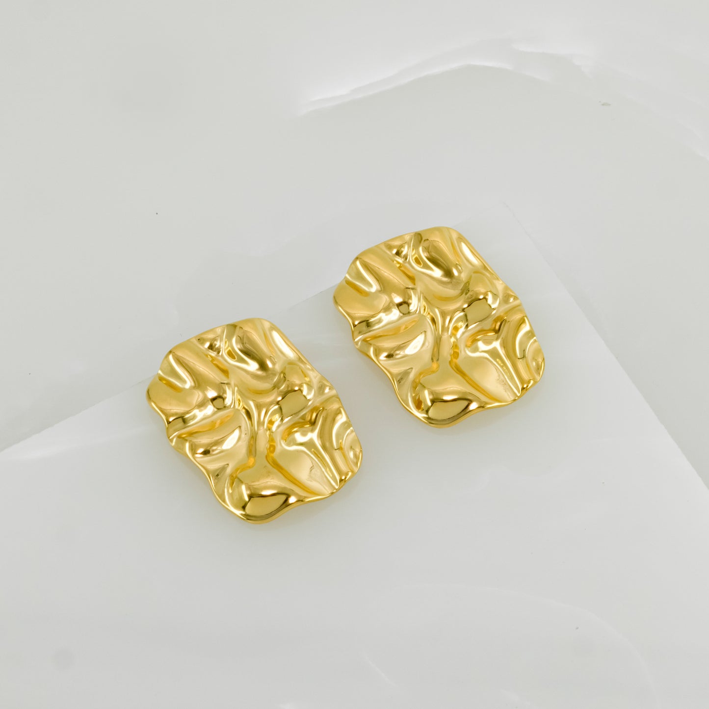 Hammered earrings