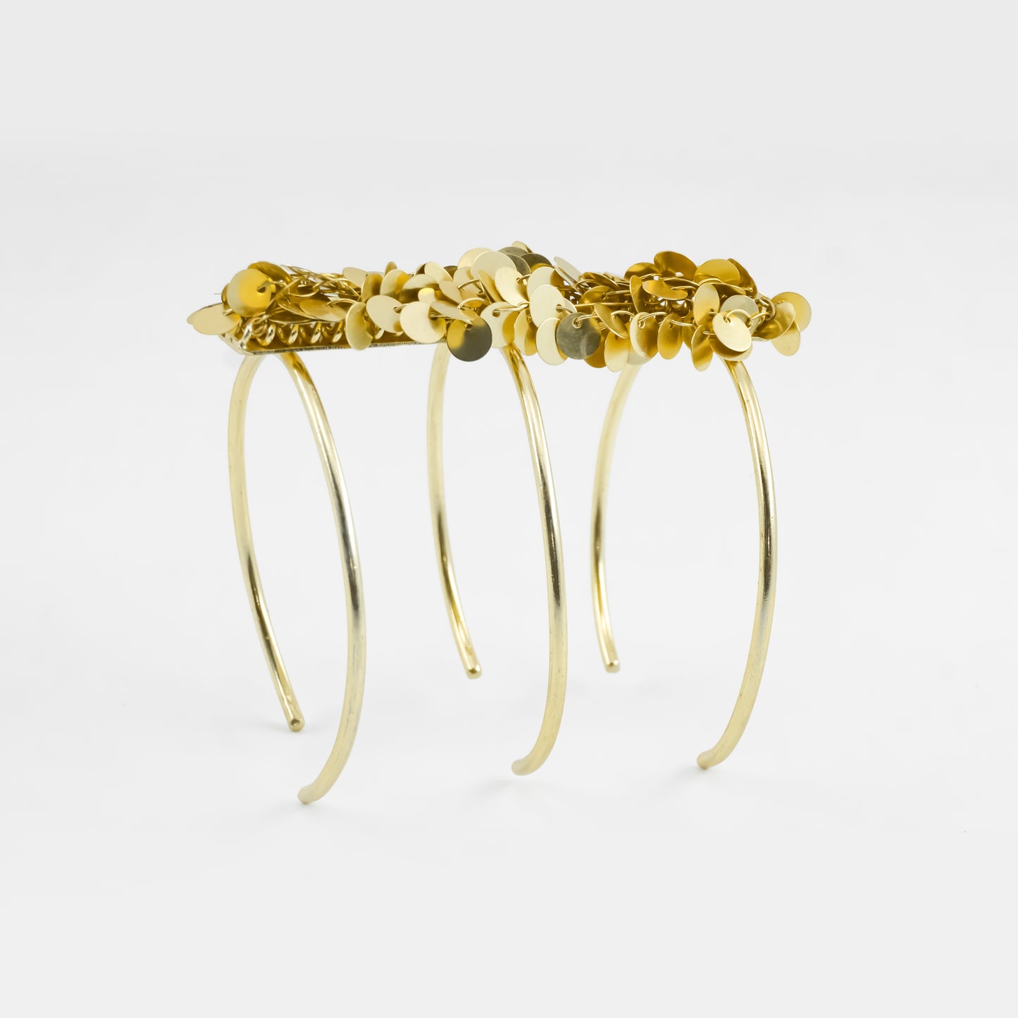 Golden Bloom Brass Cuff