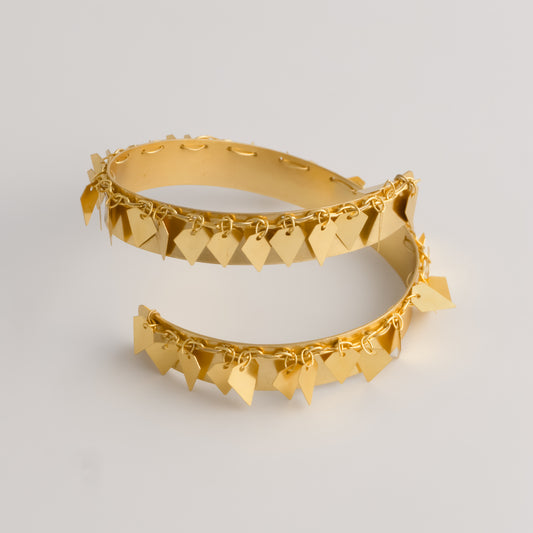 Fierce Fringe Brass Cuff