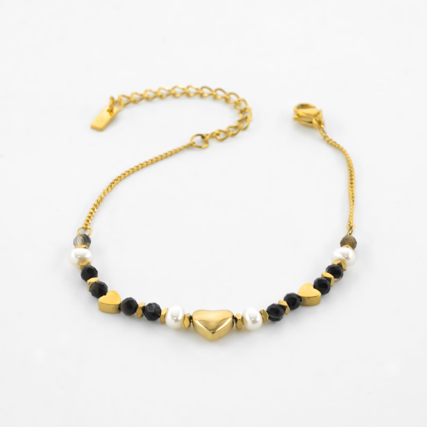 Black Bead Bliss Bracelet