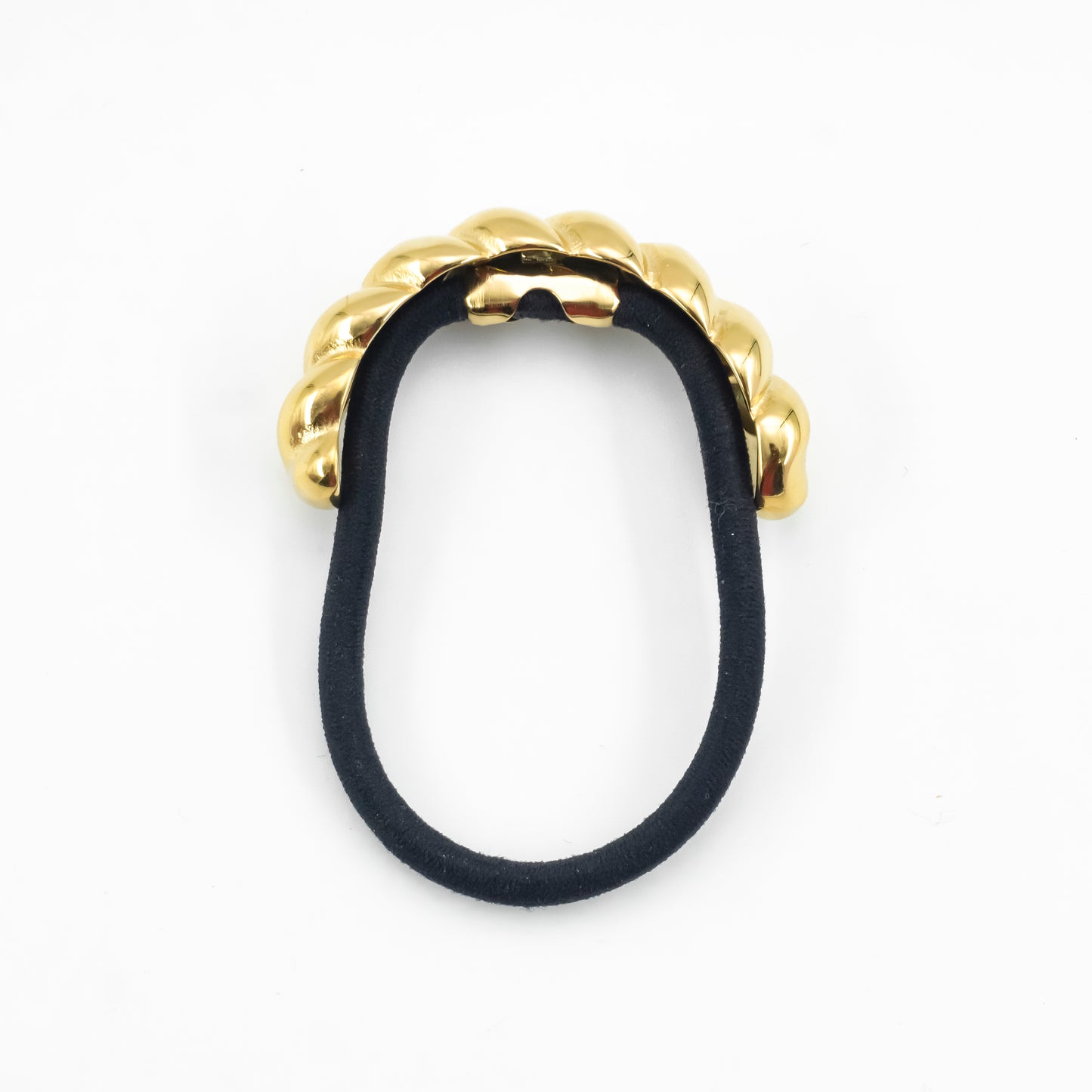Golden spiral hair-tie