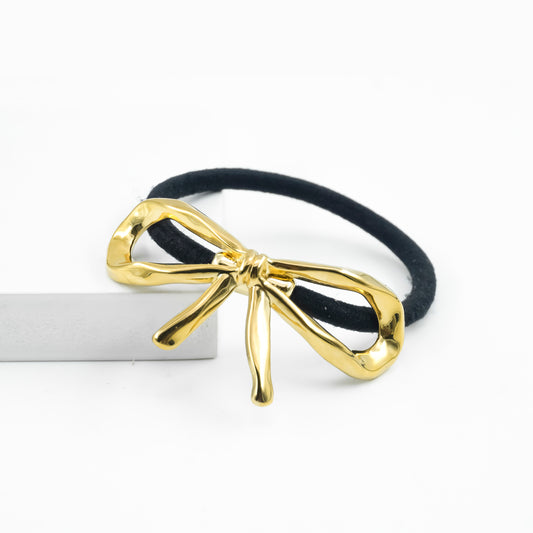 Gold ribbon Hair-tie
