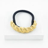 Golden spiral hair-tie