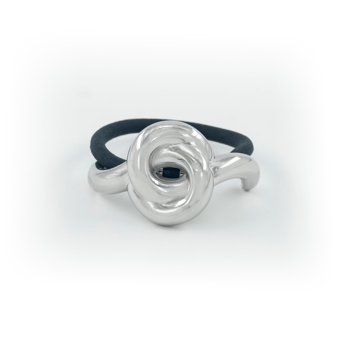 Rose knot hair-tie