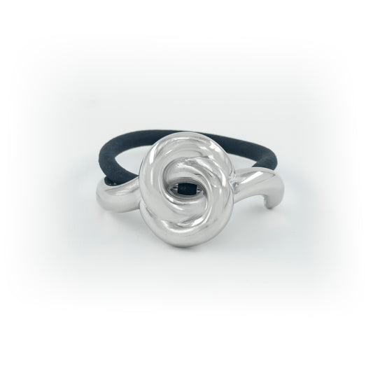 Rose knot hair-tie