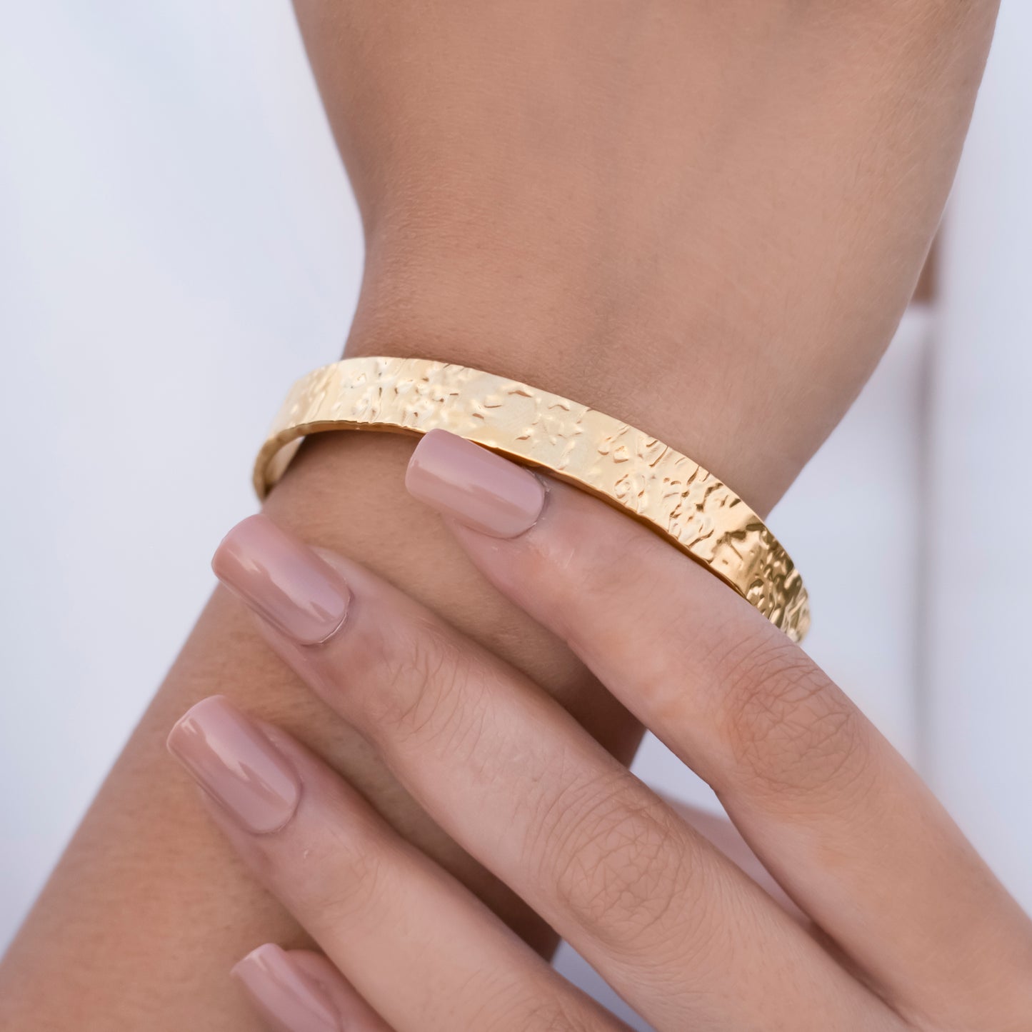 Textured Gold Cuff
