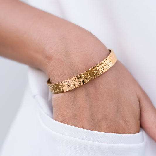 Textured Gold Cuff