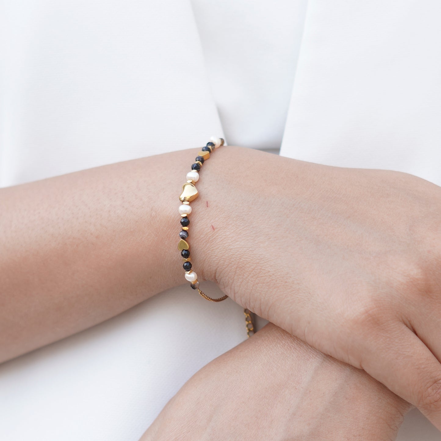 Black Bead Bliss Bracelet