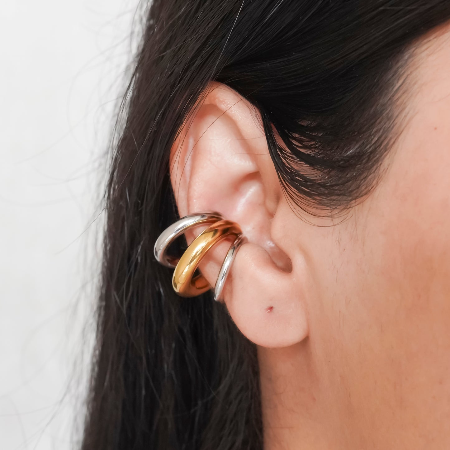 Gold & Silver Mix EarCuff