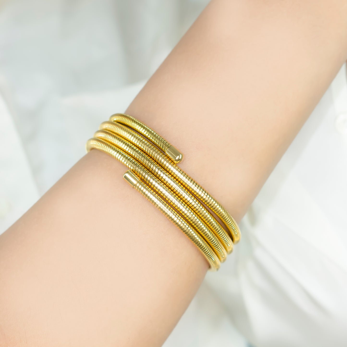 Multi Layer Wrap Arm Metal Elastic