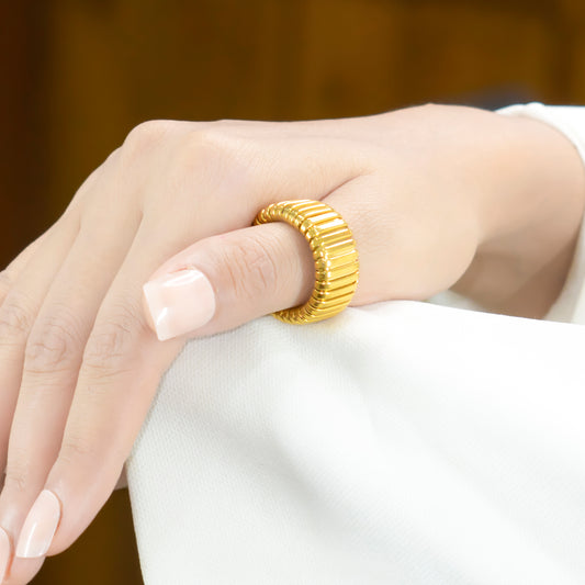 Golden Coil Ring