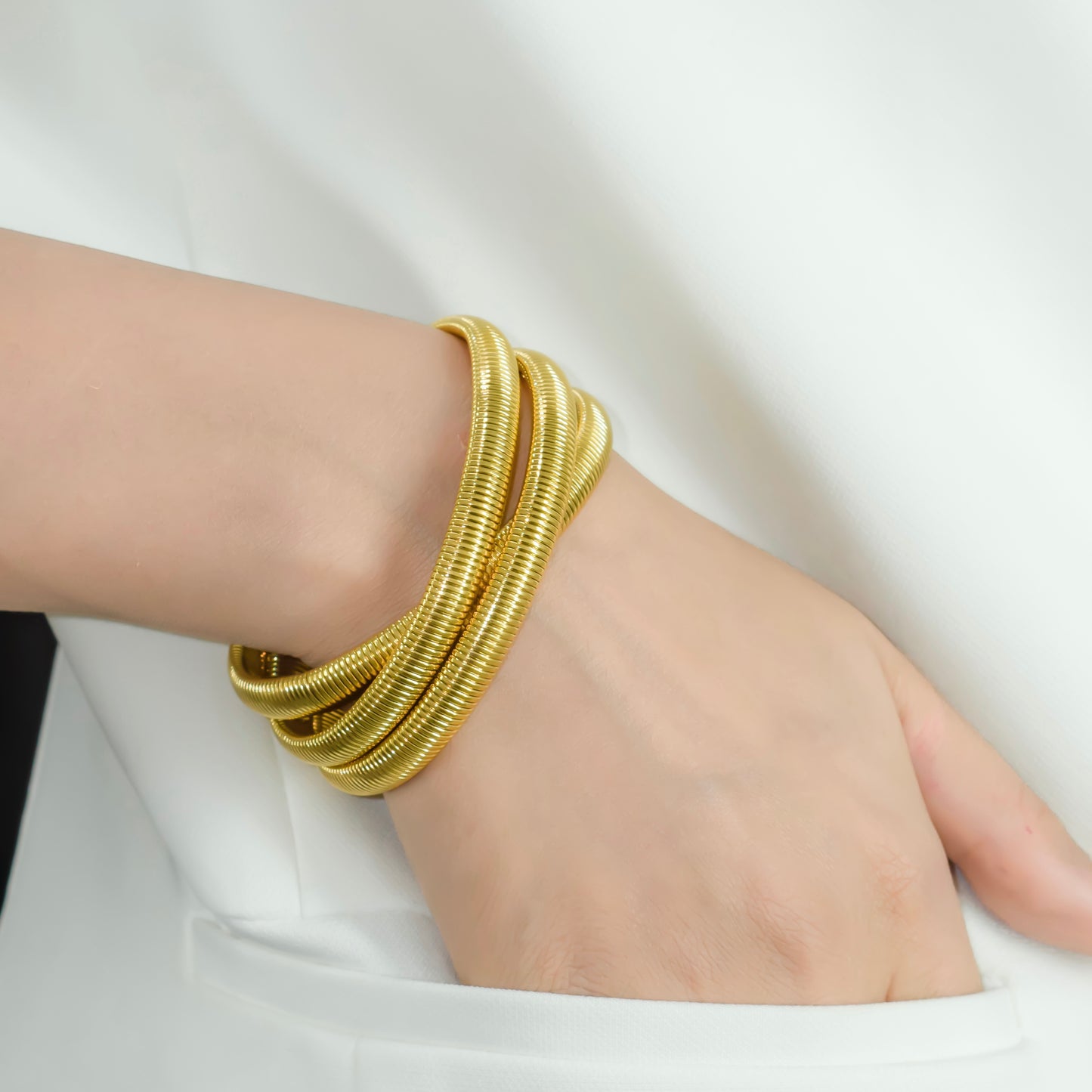 Sleek Triple Band Bracelet
