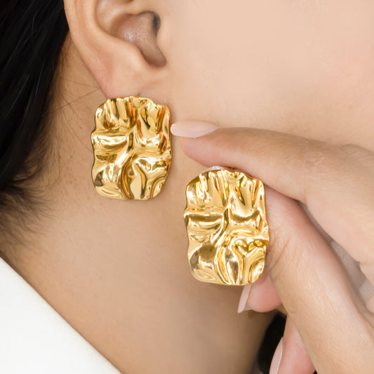 Hammered earrings