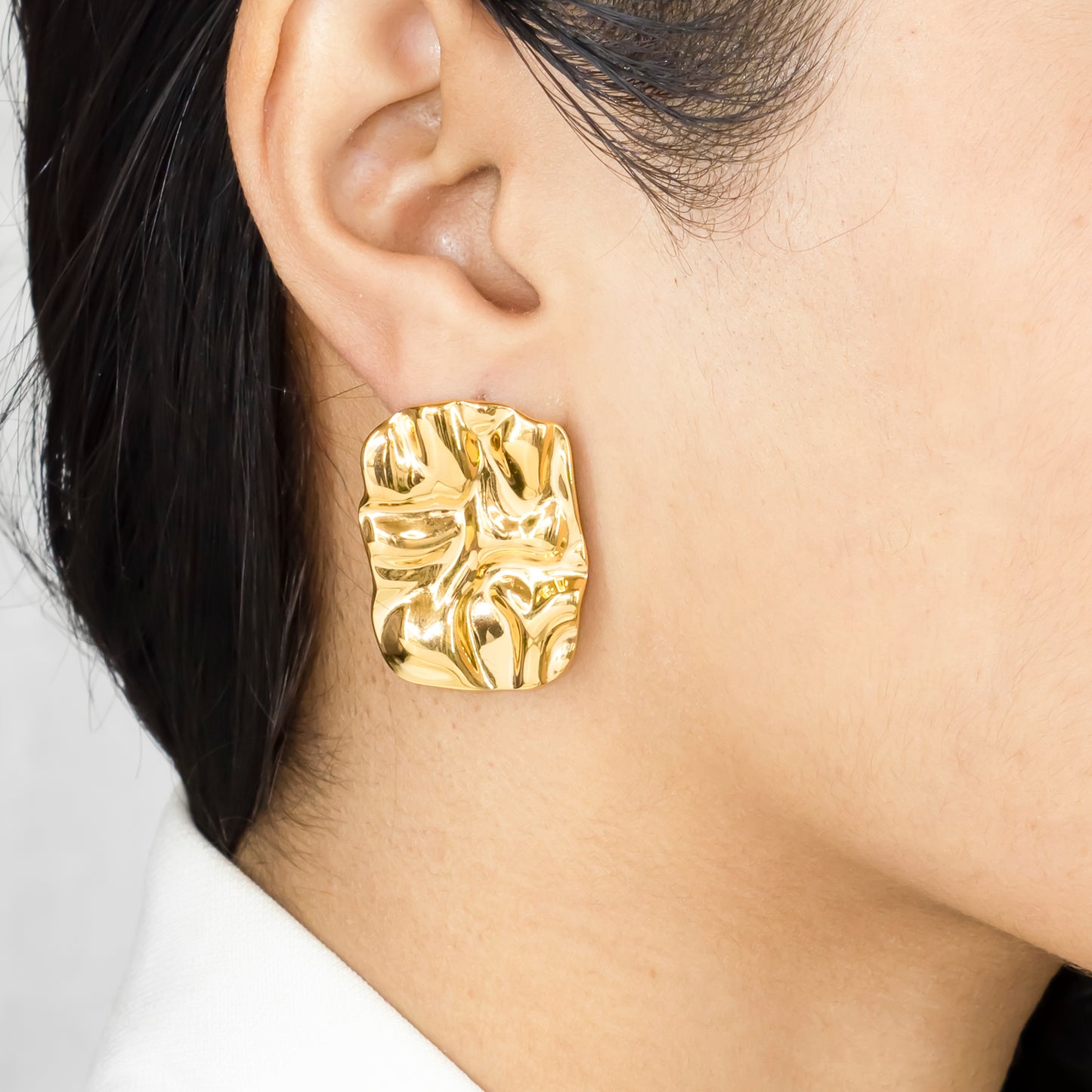 Hammered earrings