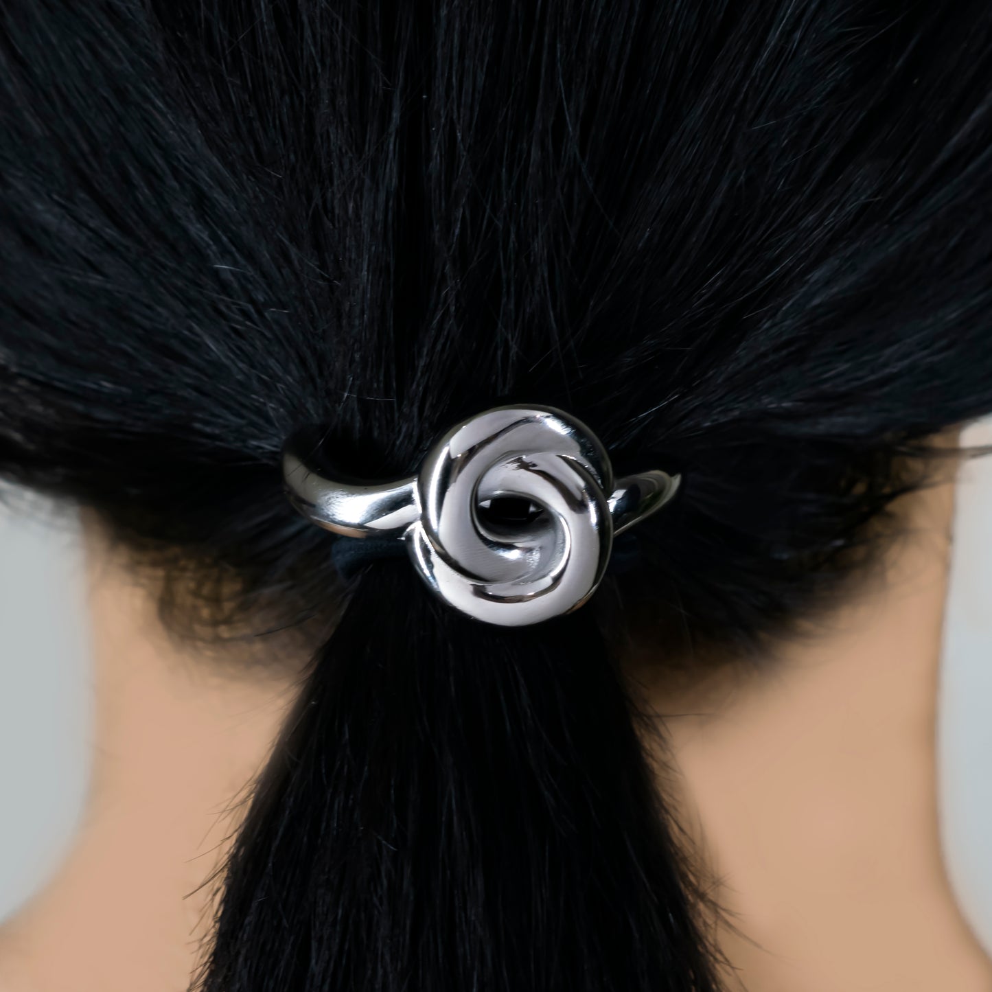 Rose knot hair-tie