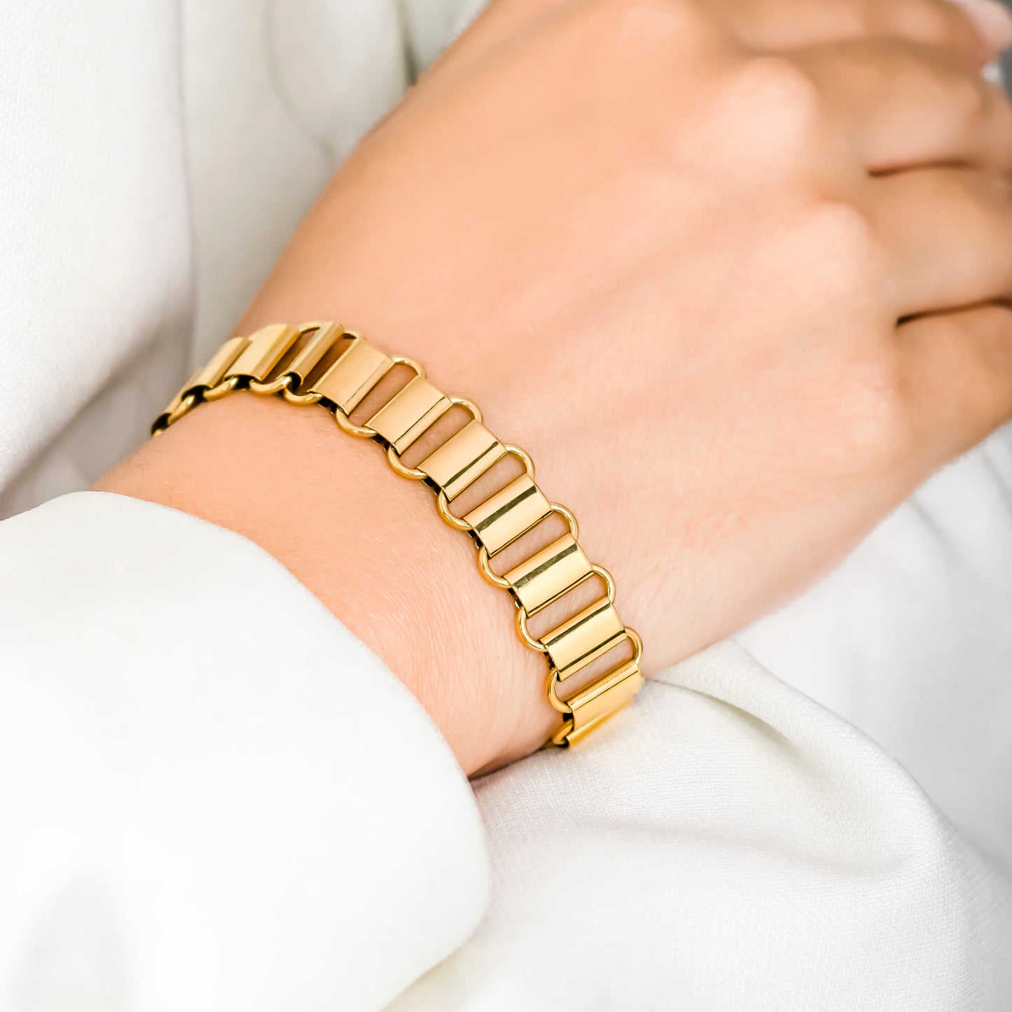 Gold Plated Entwined Bracelet