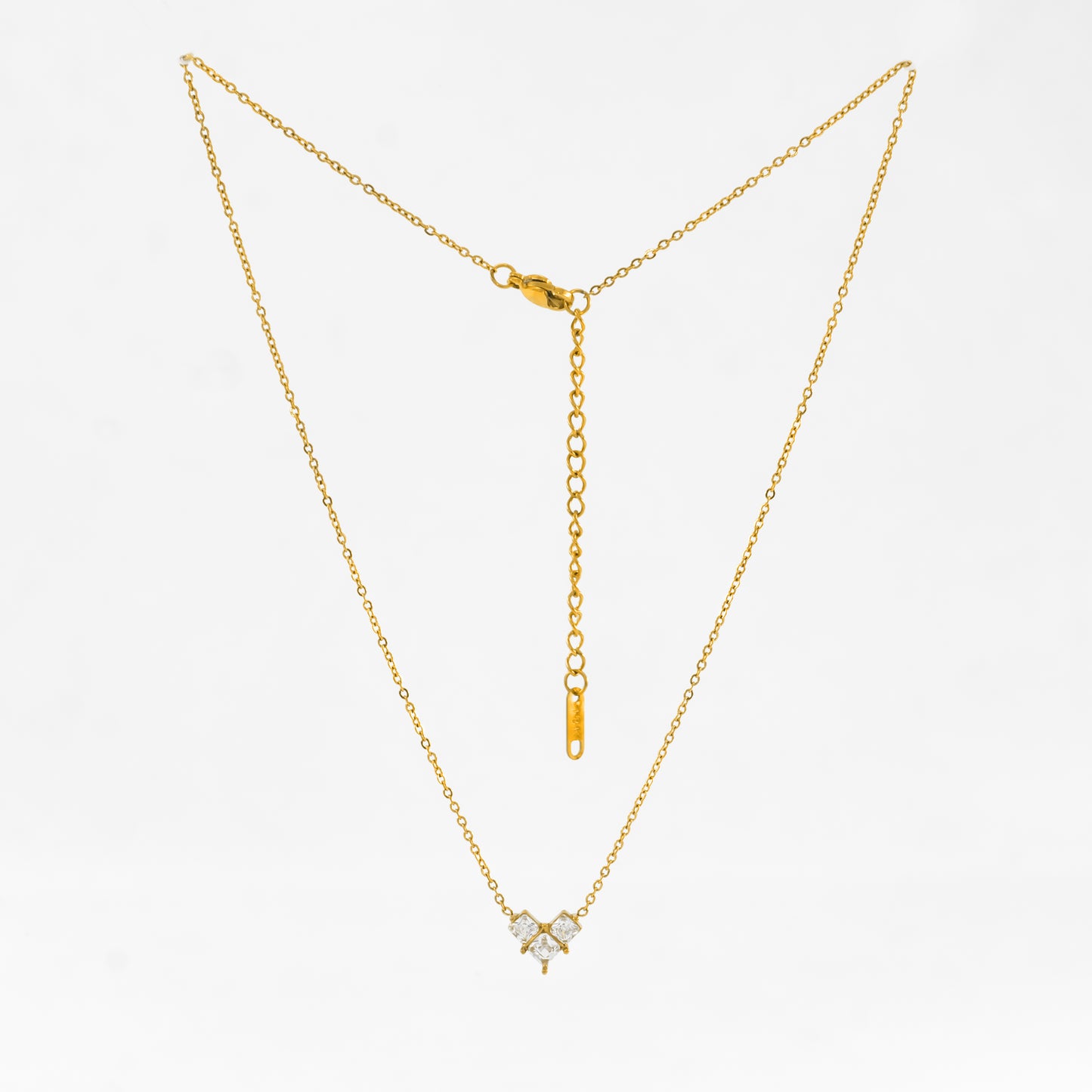 Gold Plated Cubic Heart Neckchain